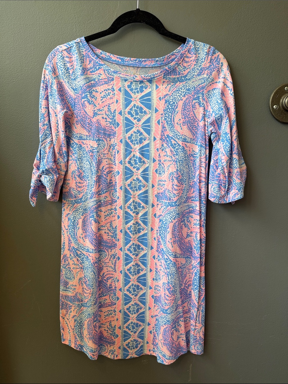 Lilly Pulitzer Pink & Blue Paisley Tee